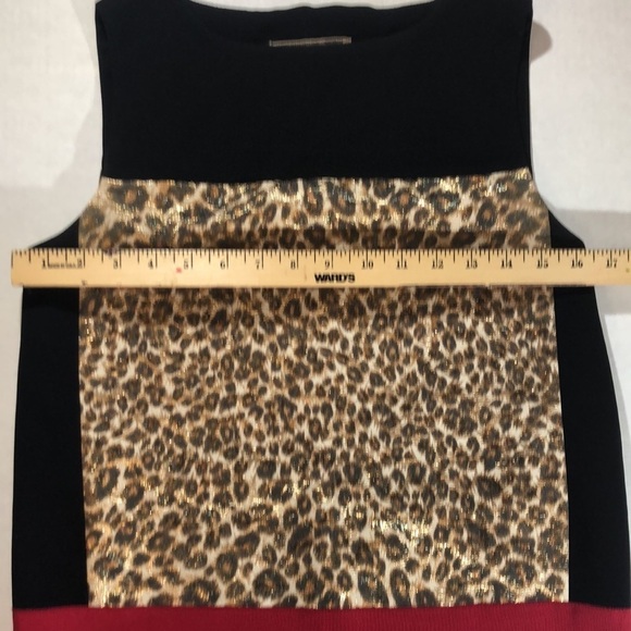 GAMBATTISTA VALLI Stunning Leopard Print Block Dress Size S. - Picture 6 of 7